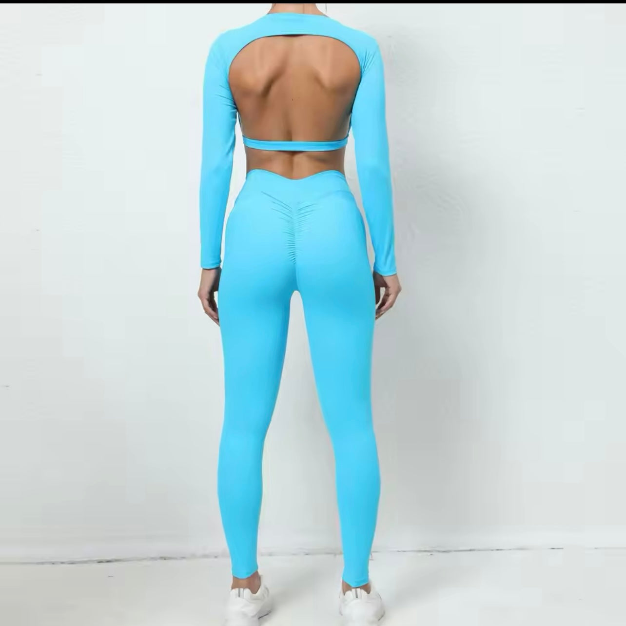 Sweetie seamless yoga two pieces set